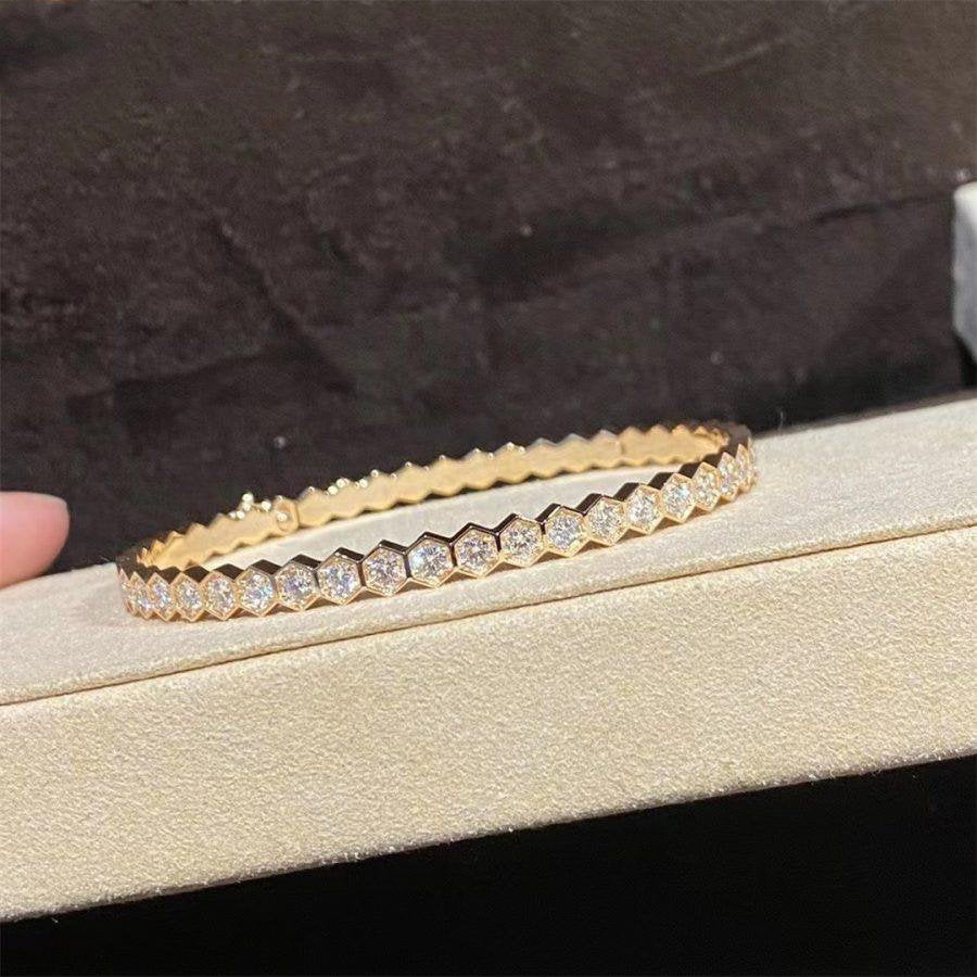 [Solara Jewelry ]BEE LOVE GOLD ARMBAND VOLL DIAMANT