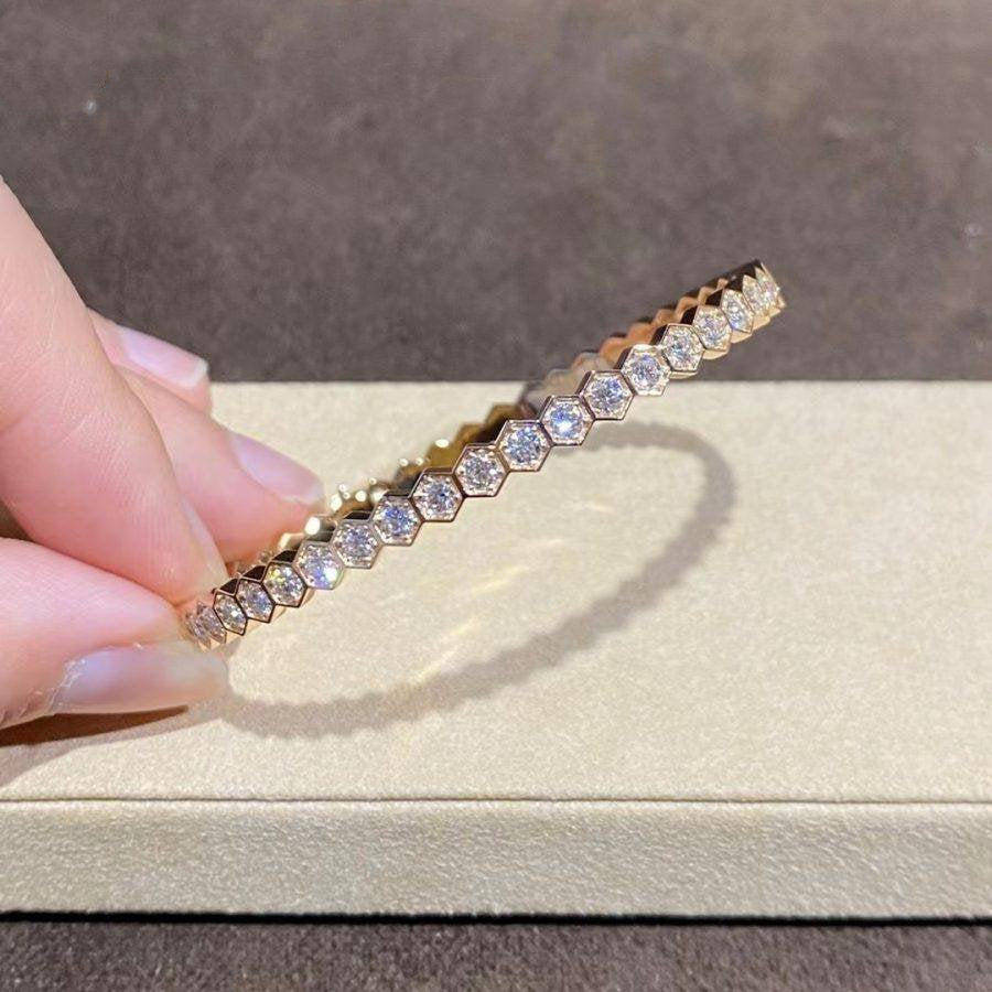 [Solara Jewelry ]BEE LOVE GOLD ARMBAND VOLL DIAMANT