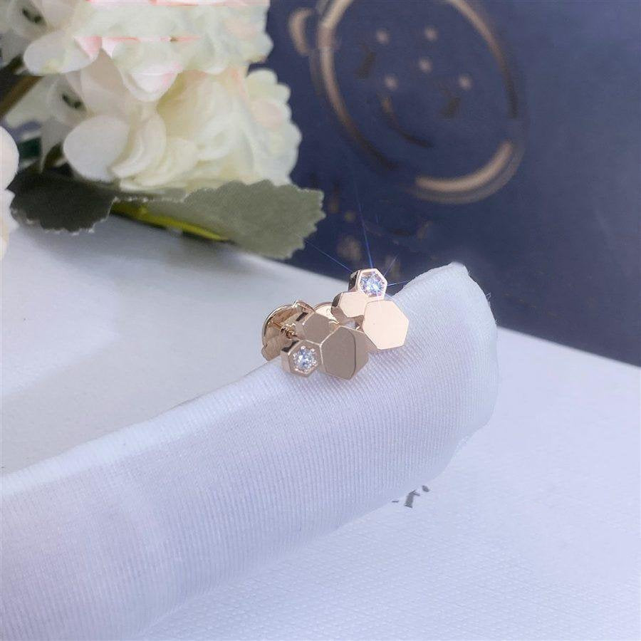 [Solara Jewelry ]BEE LOVE ピンクゴールド ダイヤモンド イヤリング
