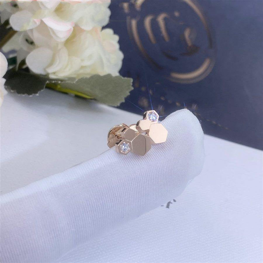 [Solara Jewelry ]BEE LOVE ピンクゴールド ダイヤモンド イヤリング