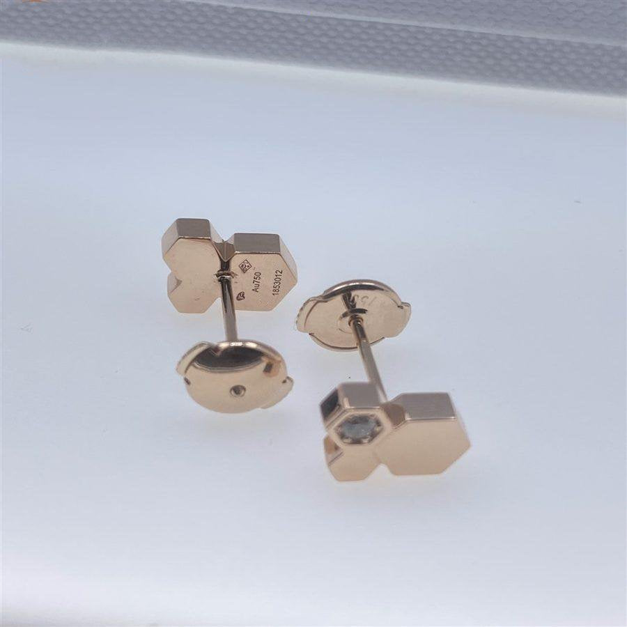 [Solara Jewelry ]BEE LOVE ピンクゴールド ダイヤモンド イヤリング