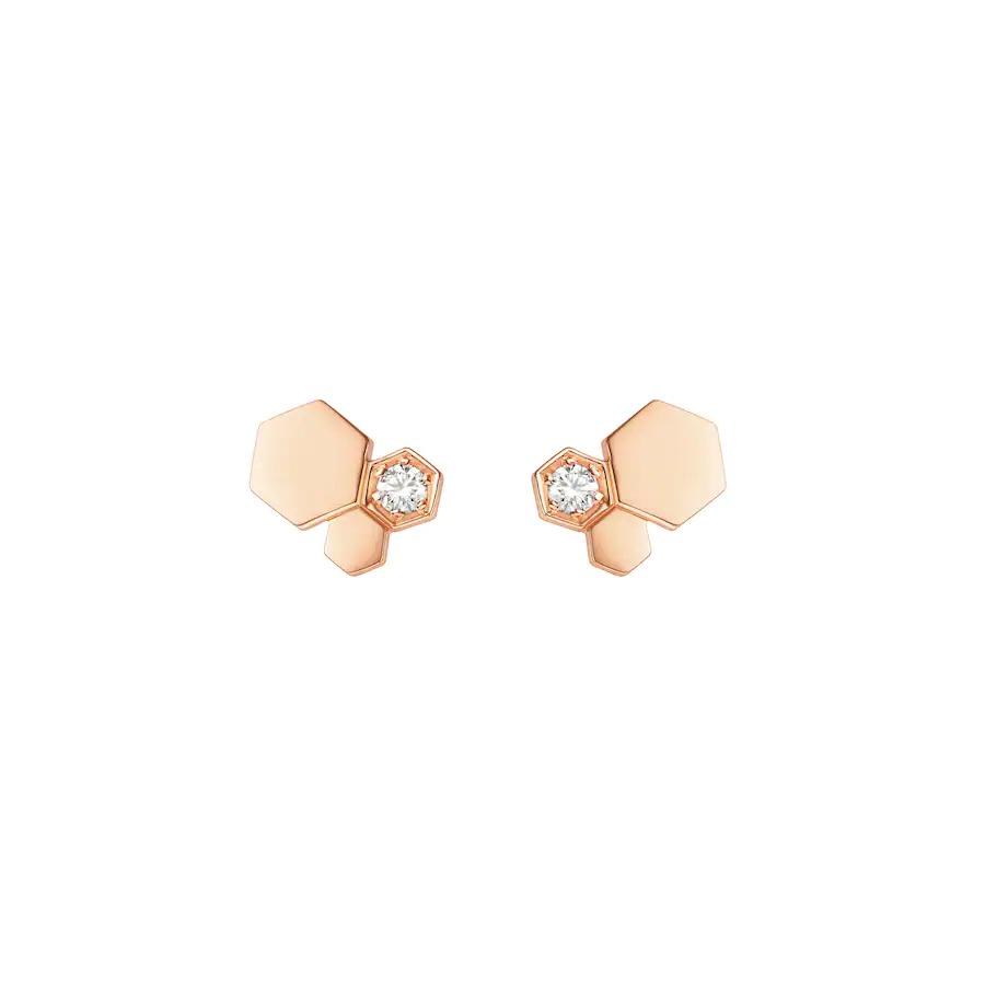 [Solara Jewelry ]BEE LOVE ピンクゴールド ダイヤモンド イヤリング