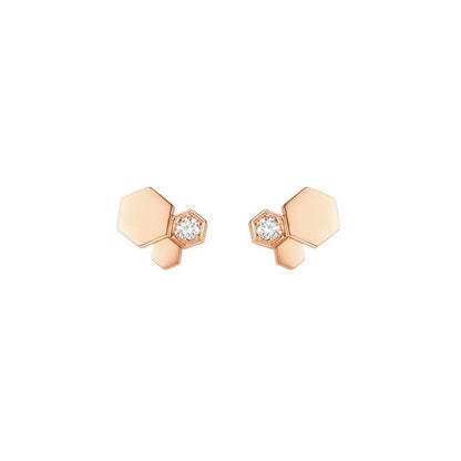 [Solara Jewelry ]BEE LOVE ピンクゴールド ダイヤモンド イヤリング