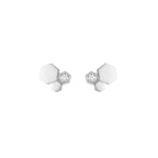 [Solara Jewelry ]BEE LOVE SILVER DIAMOND EARRINGS