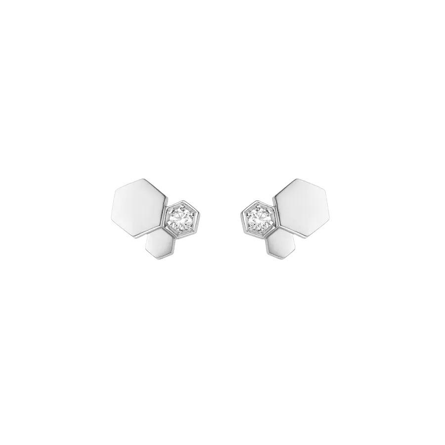 [Solara Jewelry ]BEE LOVE SILVER DIAMOND EARRINGS