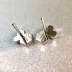 [Solara Jewelry ]BEE LOVE SILVER DIAMOND EARRINGS
