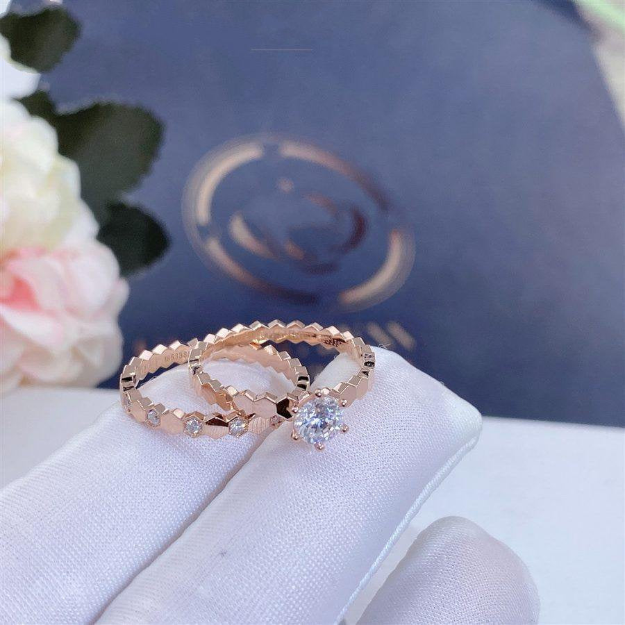 [ソラーラジュエリー]ビーラブリング ピンクゴールド 1ダイヤモンド
