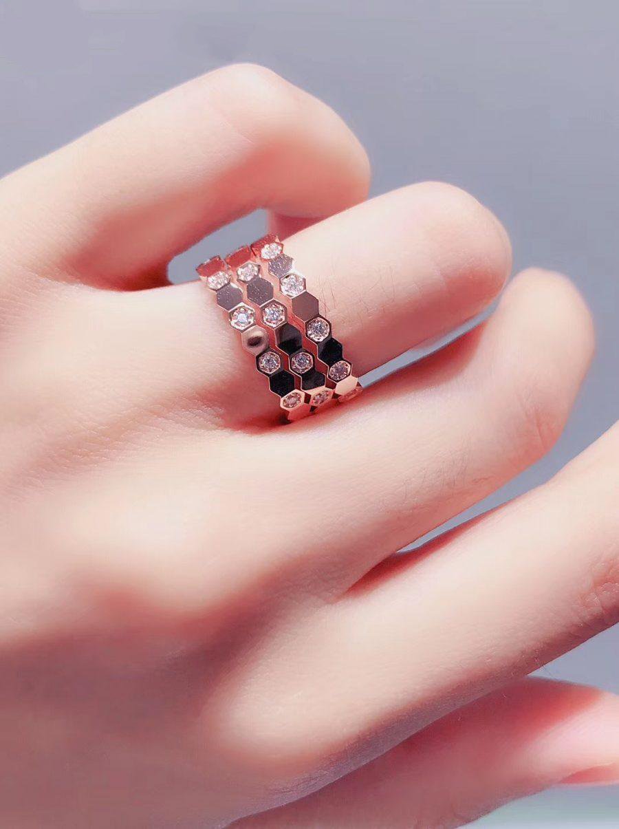 [Solara Jewelry ]BEE LOVE RING ピンクゴールドダイヤモンド