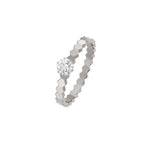 [Solara Jewelry ]BEE LOVE RING SILVER 1 DIAMOND
