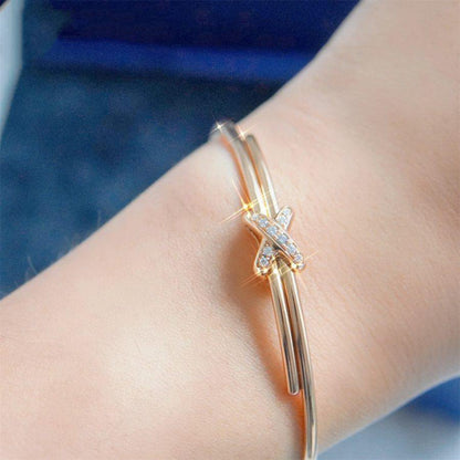 [Solara Jewelry ]ピンクゴールドダイヤモンド ブレスレットセット