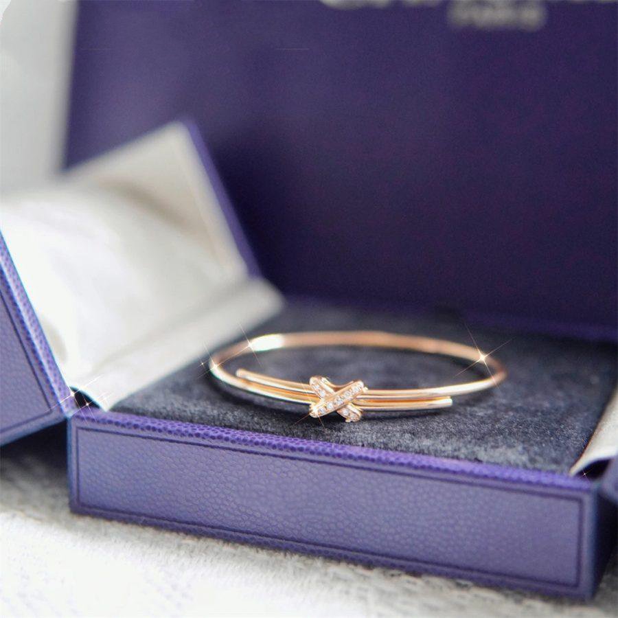 [Solara Jewelry ]ピンクゴールドダイヤモンド ブレスレットセット