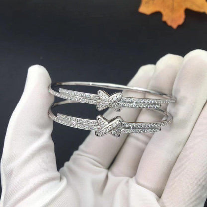 [Solara Jewelry ]ダイヤモンドブレスレットセット　シルバー