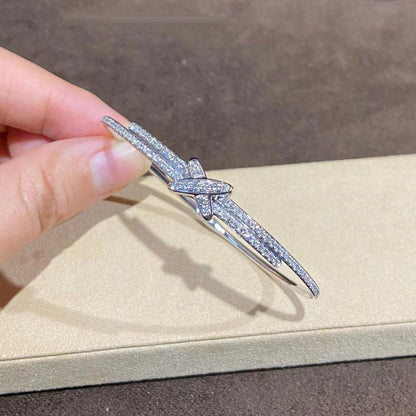 [Solara Jewelry ]ダイヤモンドブレスレットセット　シルバー