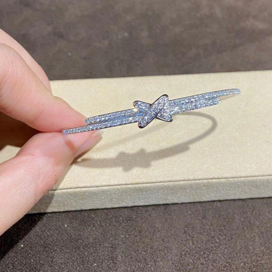 [Solara Jewelry ]ダイヤモンドブレスレットセット　シルバー
