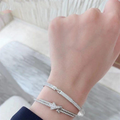 [Solara Jewelry ]ダイヤモンドブレスレットセット　シルバー