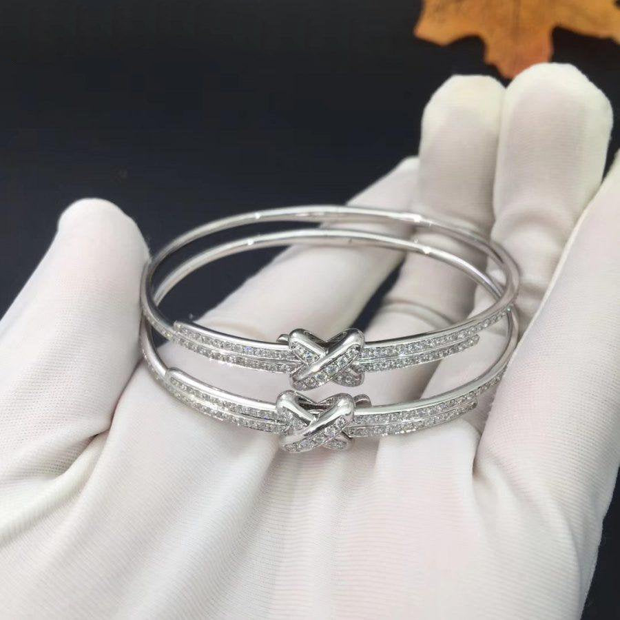[Solara Jewelry ]ダイヤモンドブレスレットセット　シルバー