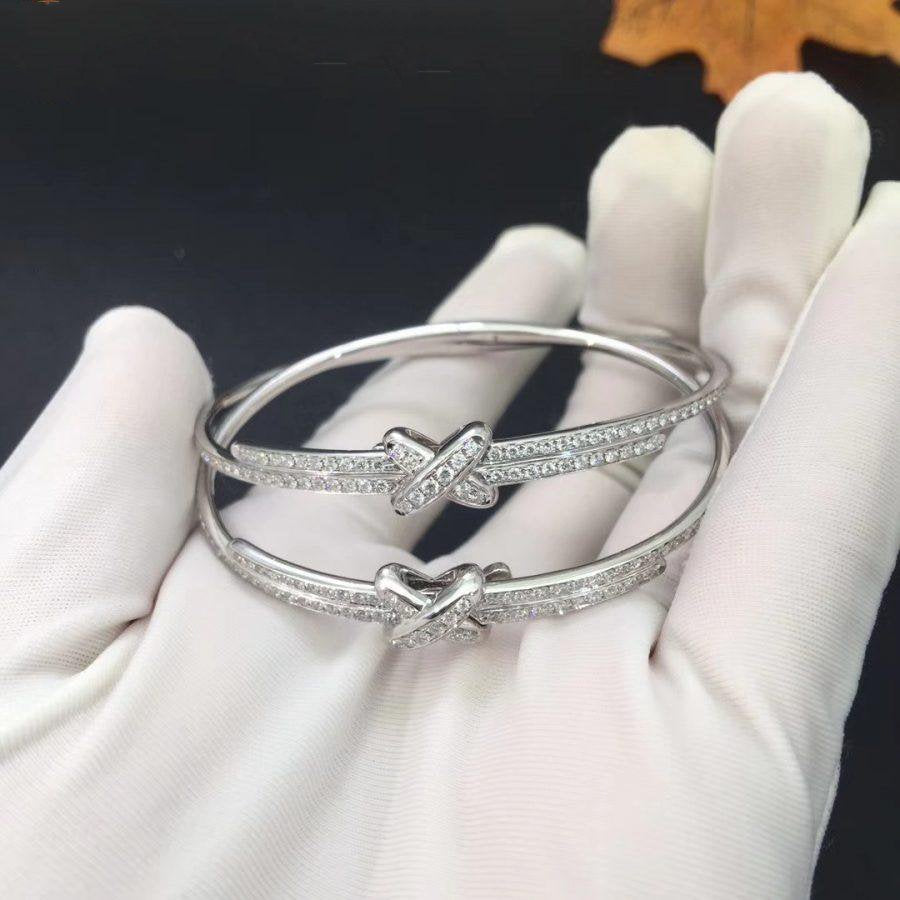 [Solara Jewelry ]ダイヤモンドブレスレットセット　シルバー
