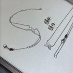 [Solara Jewelry ]JEUX ブレスレット ホワイトMOP シルバー 1ダイヤモンド