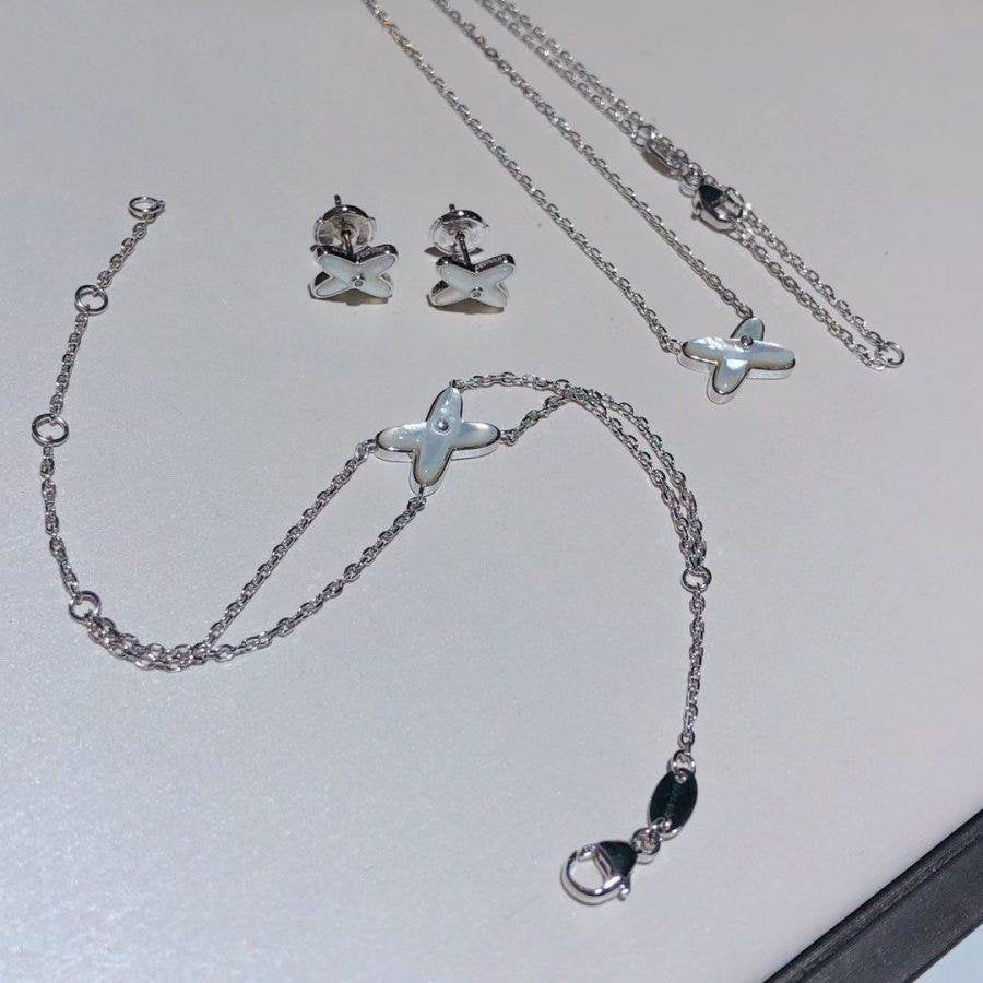 [Solara Jewelry ]JEUX ブレスレット ホワイトMOP シルバー 1ダイヤモンド