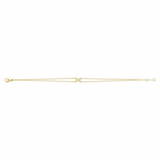 [Solara Jewelry ]JEUX ARMBAND GOLD DIAMANTEN