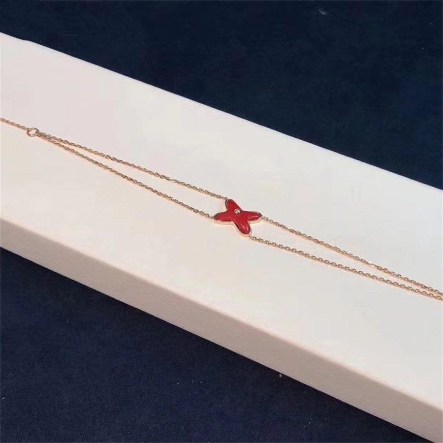 [Solara Jewelry ]JEUX ARMBAND KARNEOL ROSÉGOLD 1 DIAMANT
