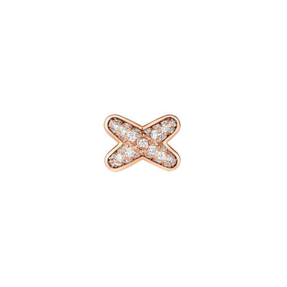[Solara Jewelry ]ピンクゴールドダイヤモンドイヤリング