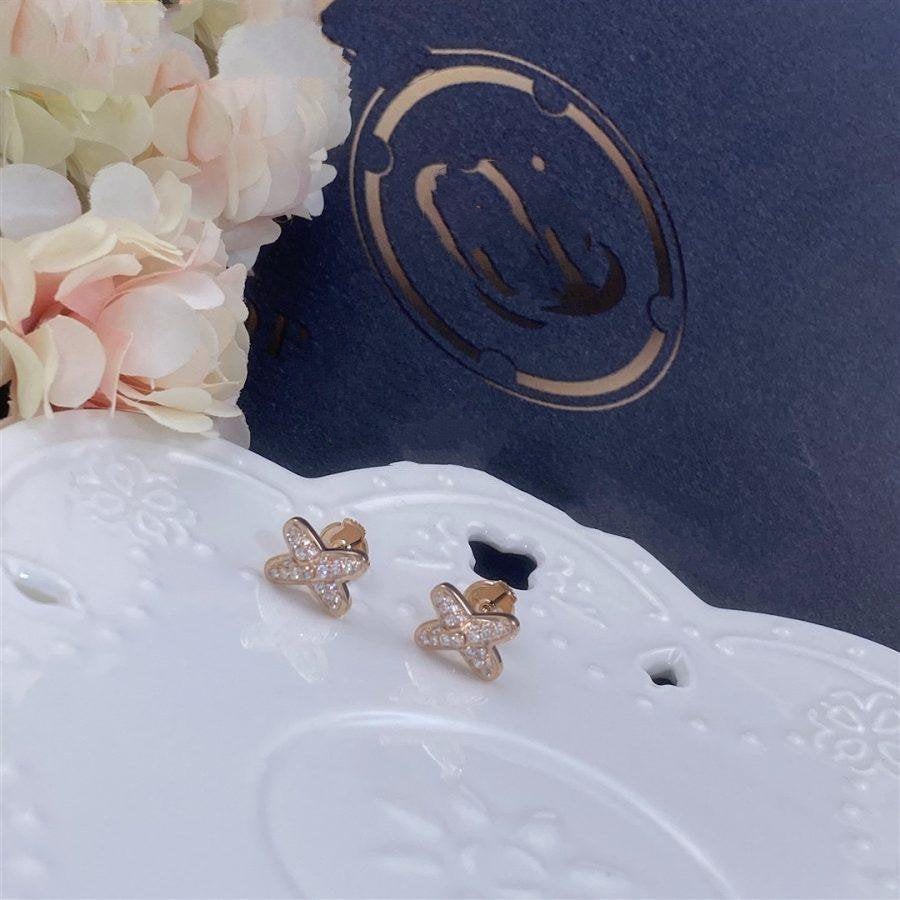 [Solara Jewelry ]ピンクゴールドダイヤモンドイヤリング