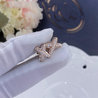 [Solara Jewelry ]ピンクゴールドダイヤモンドイヤリング