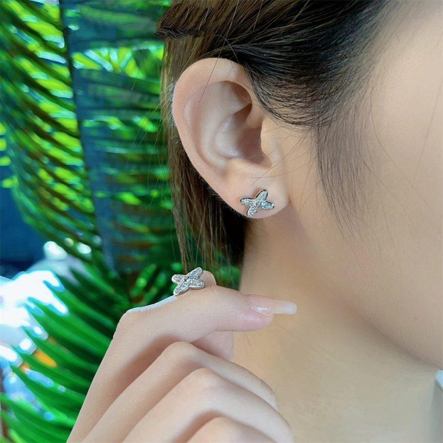 [ソララジュエリー] JEUX DE シルバーダイヤモンドピアス