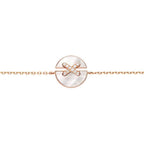 [Solara Jewelry ]MOPピンクゴールドダイヤモンドブレスレットセット