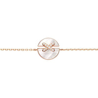 [Solara Jewelry ]JEUX DE BRACELET MOP PINK GOLD DIAMONDS