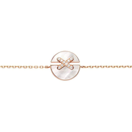 [Solara Jewelry ]MOP PINK GOLD DIAMONDS ARMBANDSETS