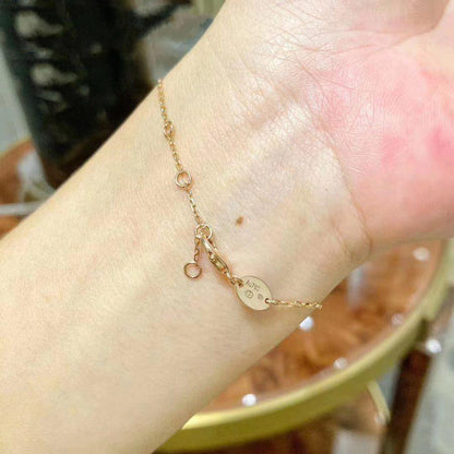 [Solara Jewelry ]MOPピンクゴールドダイヤモンドブレスレットセット