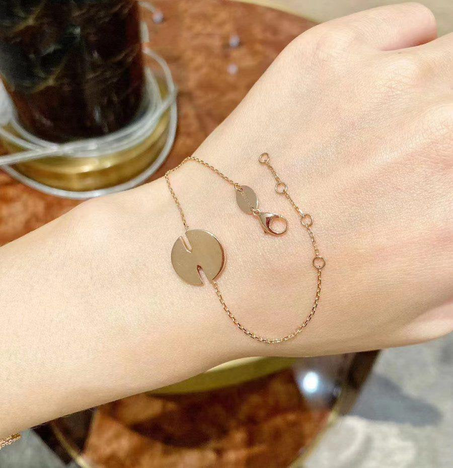 [Solara Jewelry ]MOPピンクゴールドダイヤモンドブレスレットセット