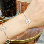 [Solara Jewelry ]MOPピンクゴールドダイヤモンドブレスレットセット