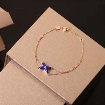 [Solara Jewelry ]中空デザイン 四つ葉のクローバー花形リング
