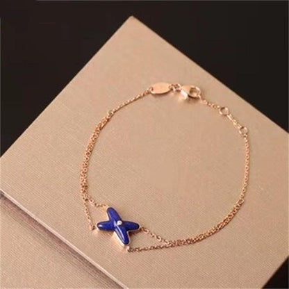 [Solara Jewelry ]中空デザイン 四つ葉のクローバー花形リング