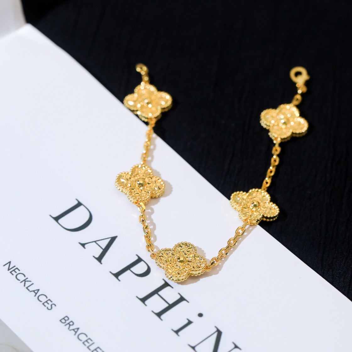 [Solara Jewelry ]CLOVER 5 MOTIFS BRONZING BRACELET