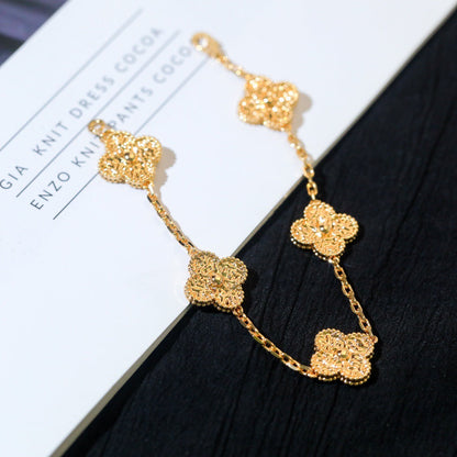 [Solara Jewelry ]CLOVER 5 MOTIFS BRONZING BRACELET