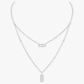 [Solara Schmuck]ZWEIREIHIGE DIAMANT-HALSKETTE
