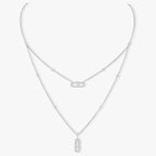 [Solara Schmuck]ZWEIREIHIGE DIAMANT-HALSKETTE