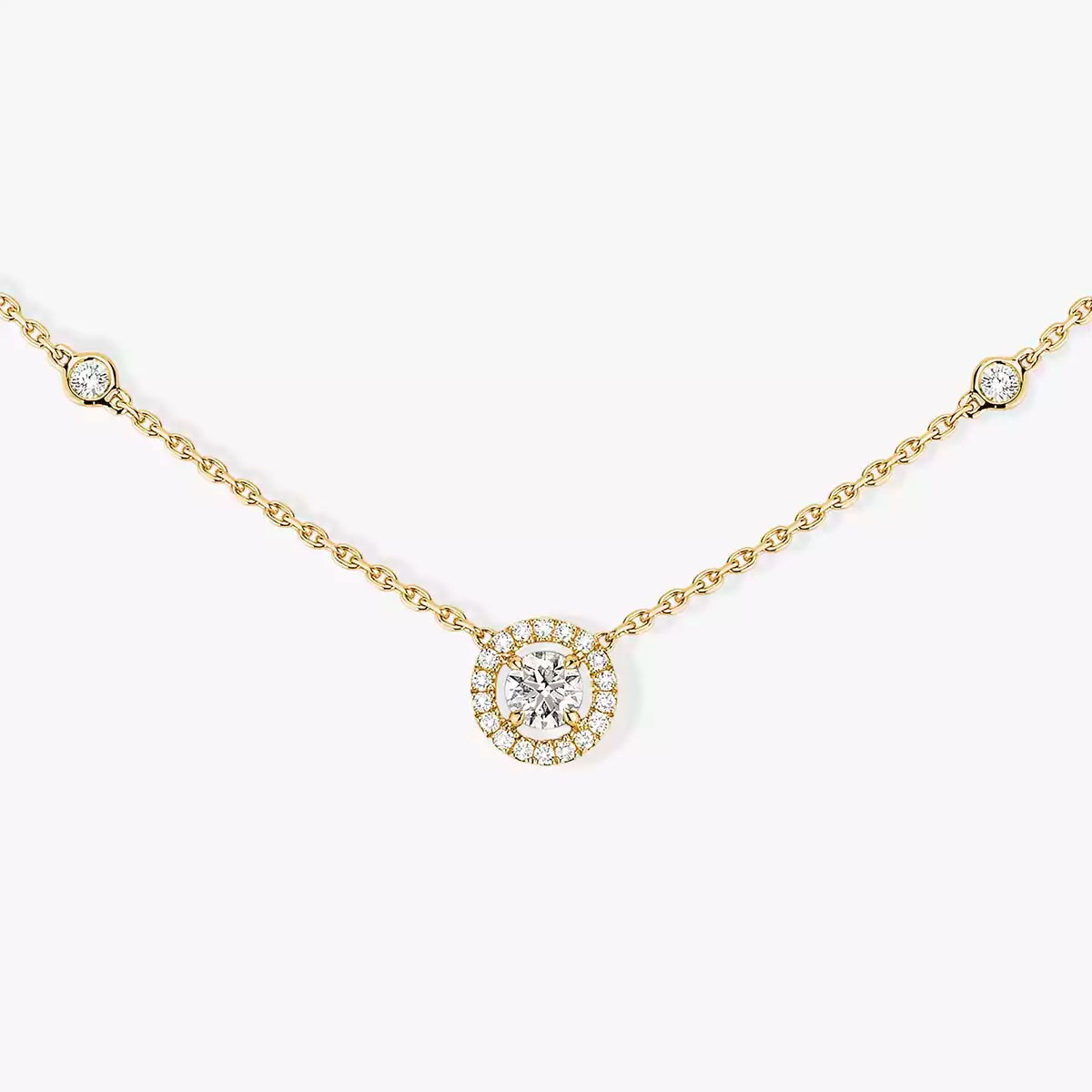 [Solara Jewelry]Diamond Necklace 0,20ct Brilliant Shape Joy