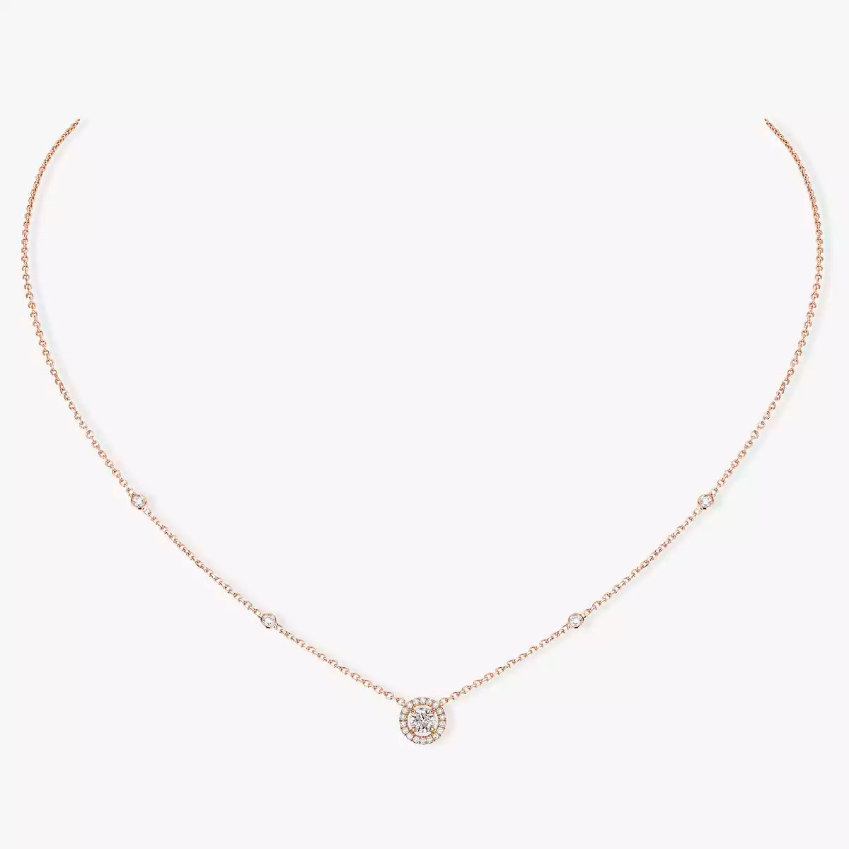 [Solara Jewelry]Diamond Necklace 0,20ct Brilliant Shape Joy