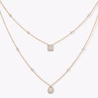 [Solara jewelry]ダイヤモンドネックレス マイ ツイン 2ロウズ
