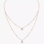 [Solara jewelry]ダイヤモンドネックレス マイ ツイン 2ロウズ