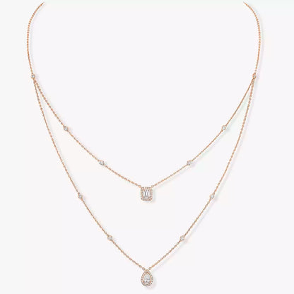 [Solara jewelry]ダイヤモンドネックレス マイ ツイン 2ロウズ