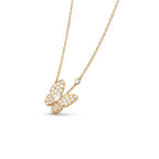[Solara Jewelry ]バタフライ ダイヤモンド ネックレス
