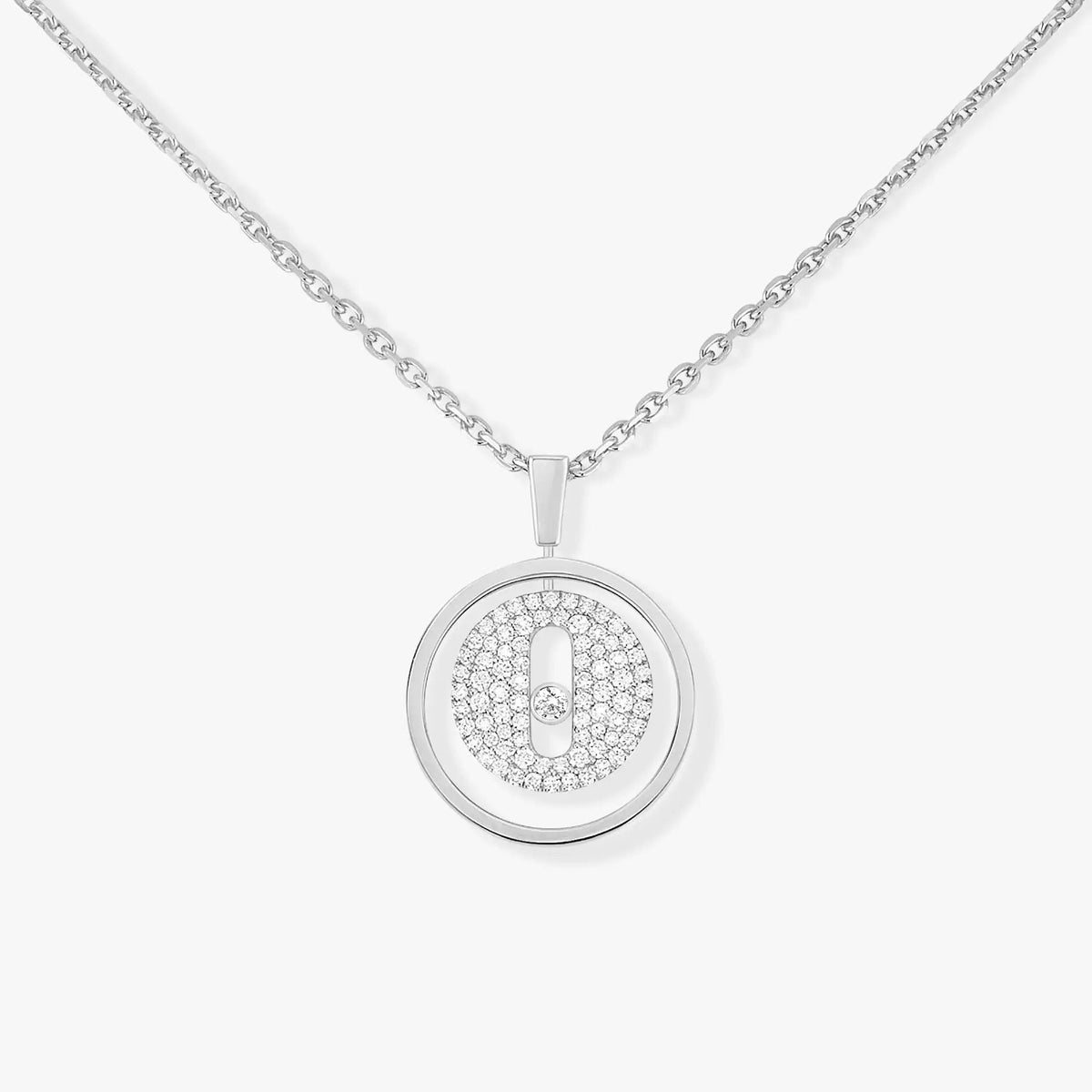 [Solara jewelry]LUCKY MOVER PM HALSKETTE, PAVEED