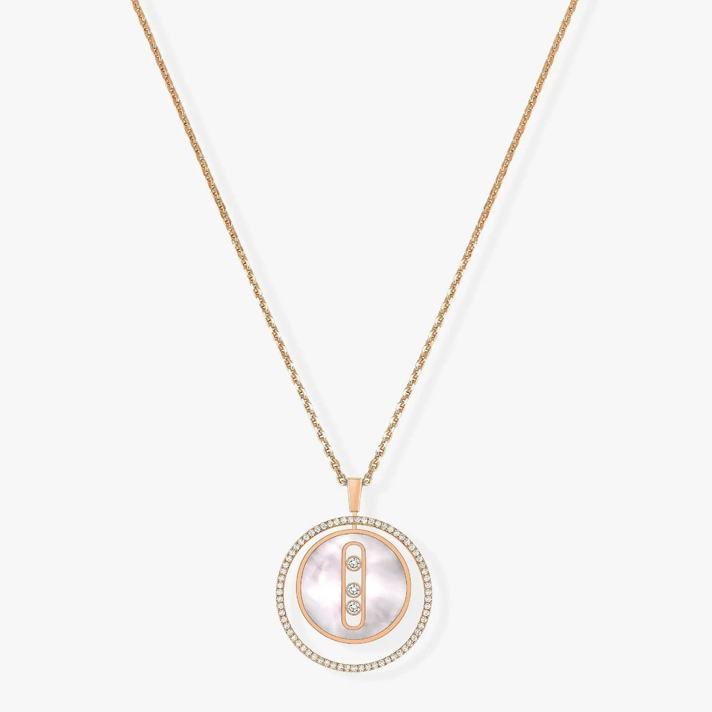 [Solara jewelry]LUCKY MOVE MM NACRE BLANCHE DIAMOND NECKLACE