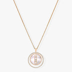 [Solara jewelry]LUCKY MOVE MM NACRE BLANCHE DIAMOND NECKLACE
